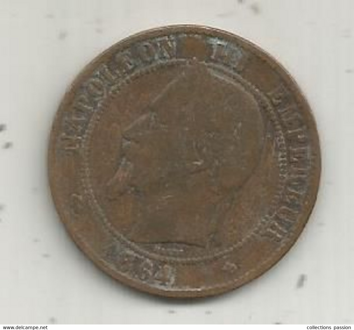 Monnaie , France , 10 Centimes ,1864 BB , 2  Scans - Other & Unclassified