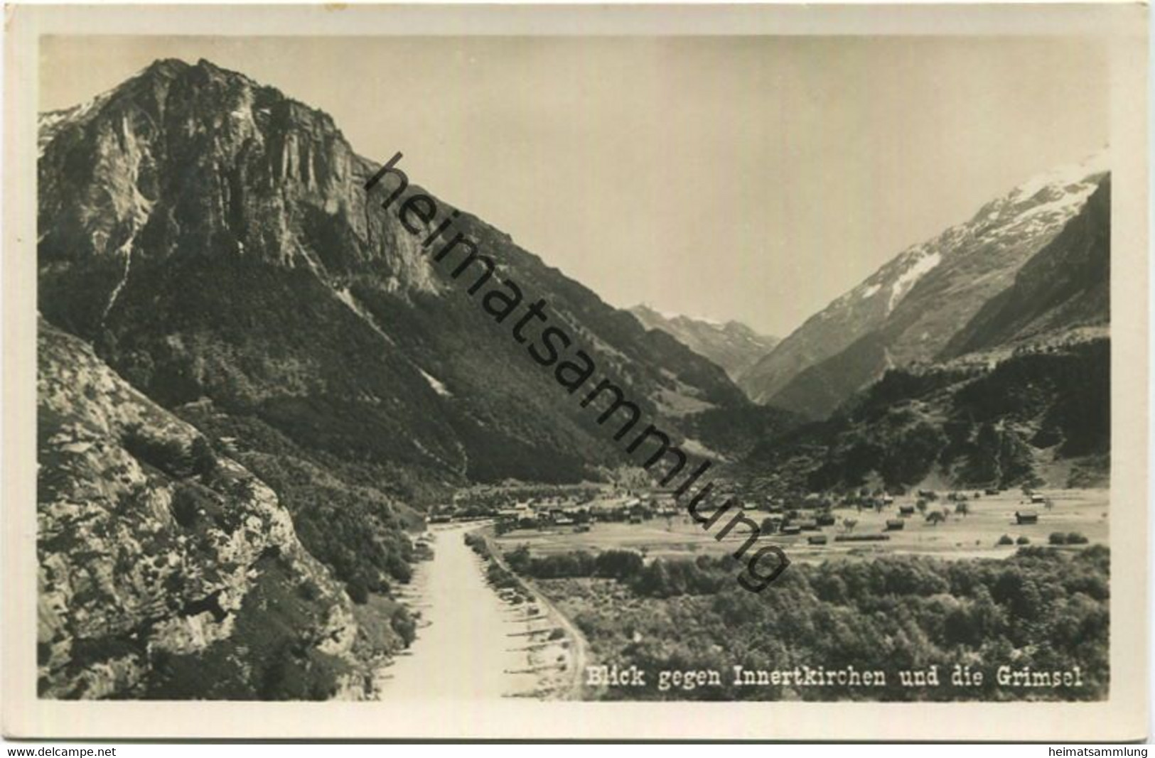 Blick Gegen Innertkirchen - Grimsel - Foto-AK - Verlag Brügger AG Meiringen Gel. 1938 - Brügg