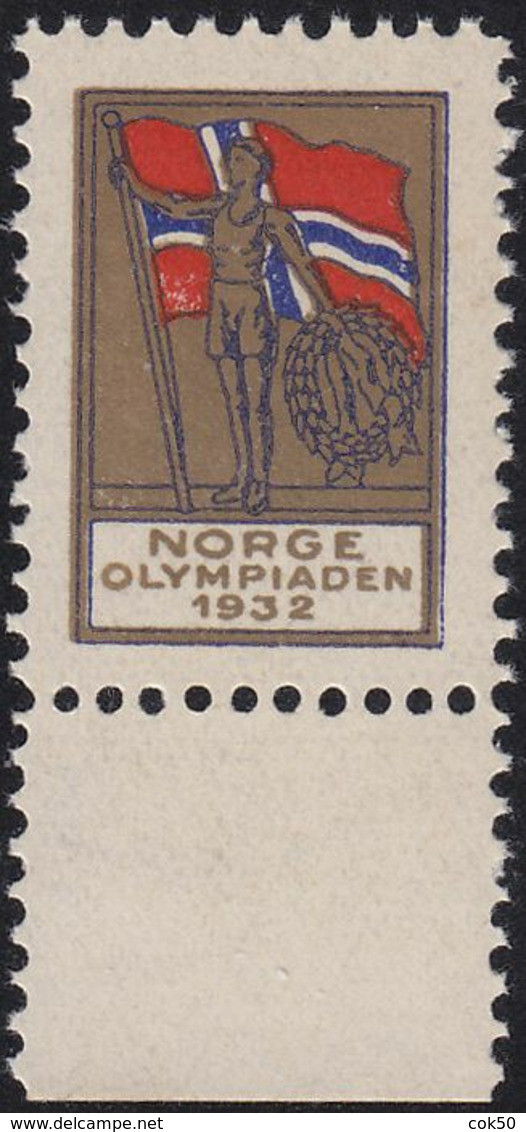 NORWAY - 1932 «Norwegian MNH Label For The Los Angeles Olympics» - Sommer 1932: Los Angeles