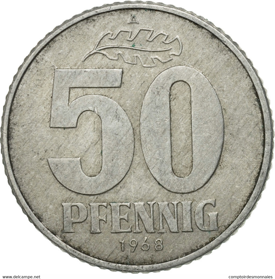 Monnaie, GERMAN-DEMOCRATIC REPUBLIC, 50 Pfennig, 1968, Berlin, TB+, Aluminium - 50 Pfennig