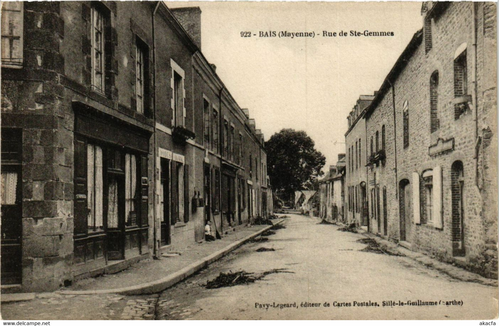 CPA BAIS-MAYENNE Rue De Ste-Gemmes (420473) - Bais