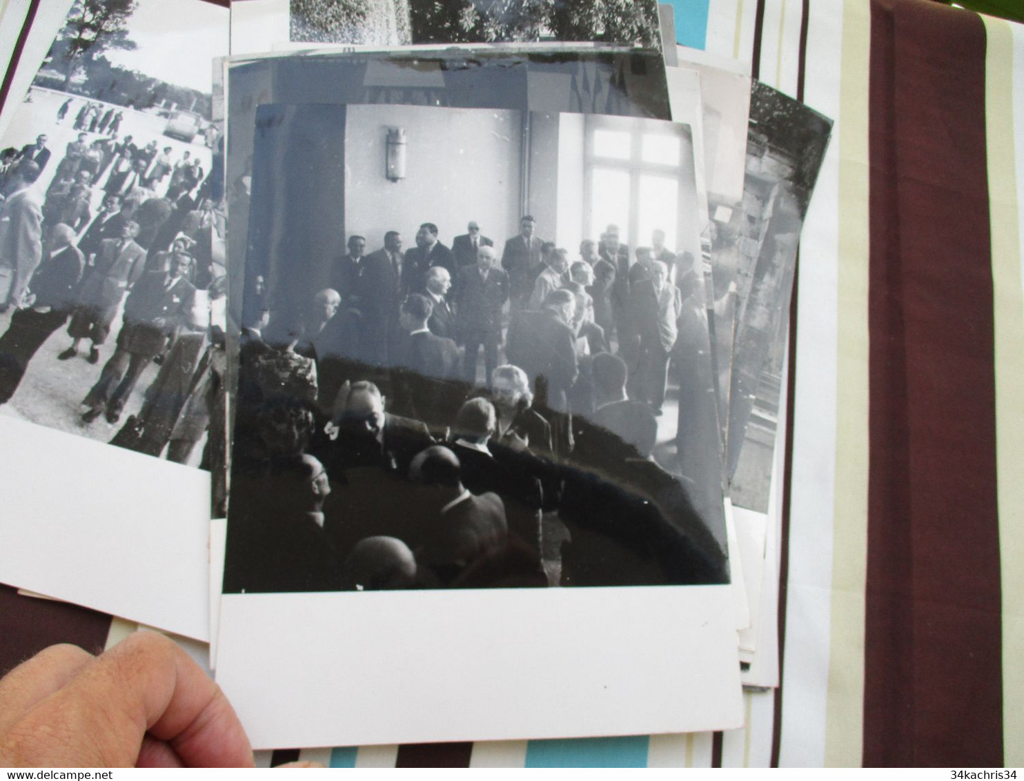 Congrès Séricicole Soie Alès Alais 194 + De 60 Photos Originales Desprats 18 X 24 Environs Cachet Photographe Au Dos - Albumes & Colecciones