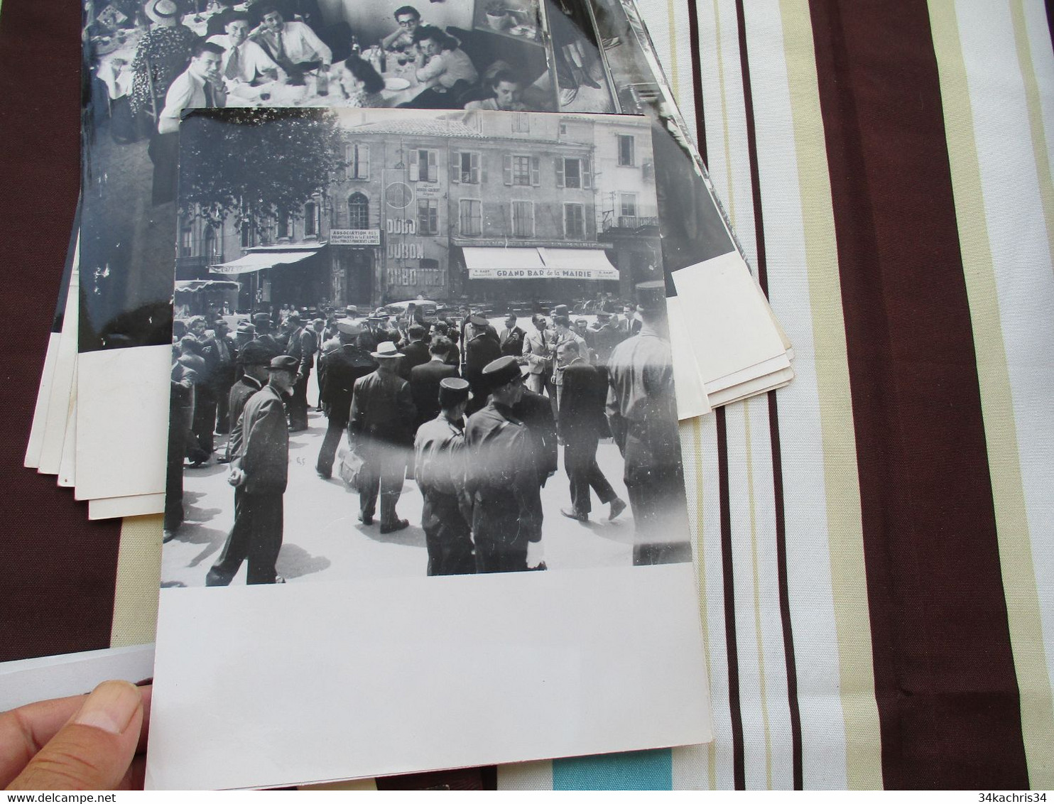 Congrès Séricicole Soie Alès Alais 194 + de 60 photos originales Desprats 18 X 24 environs cachet photographe au dos