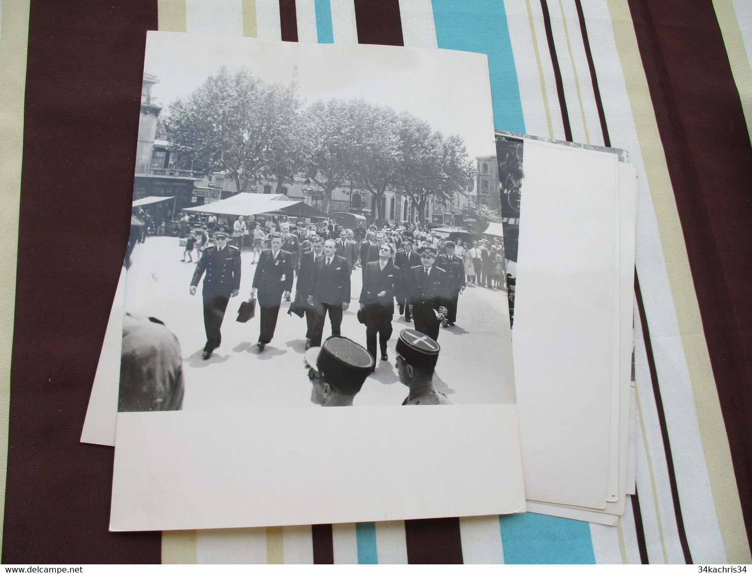 Congrès Séricicole Soie Alès Alais 194 + de 60 photos originales Desprats 18 X 24 environs cachet photographe au dos