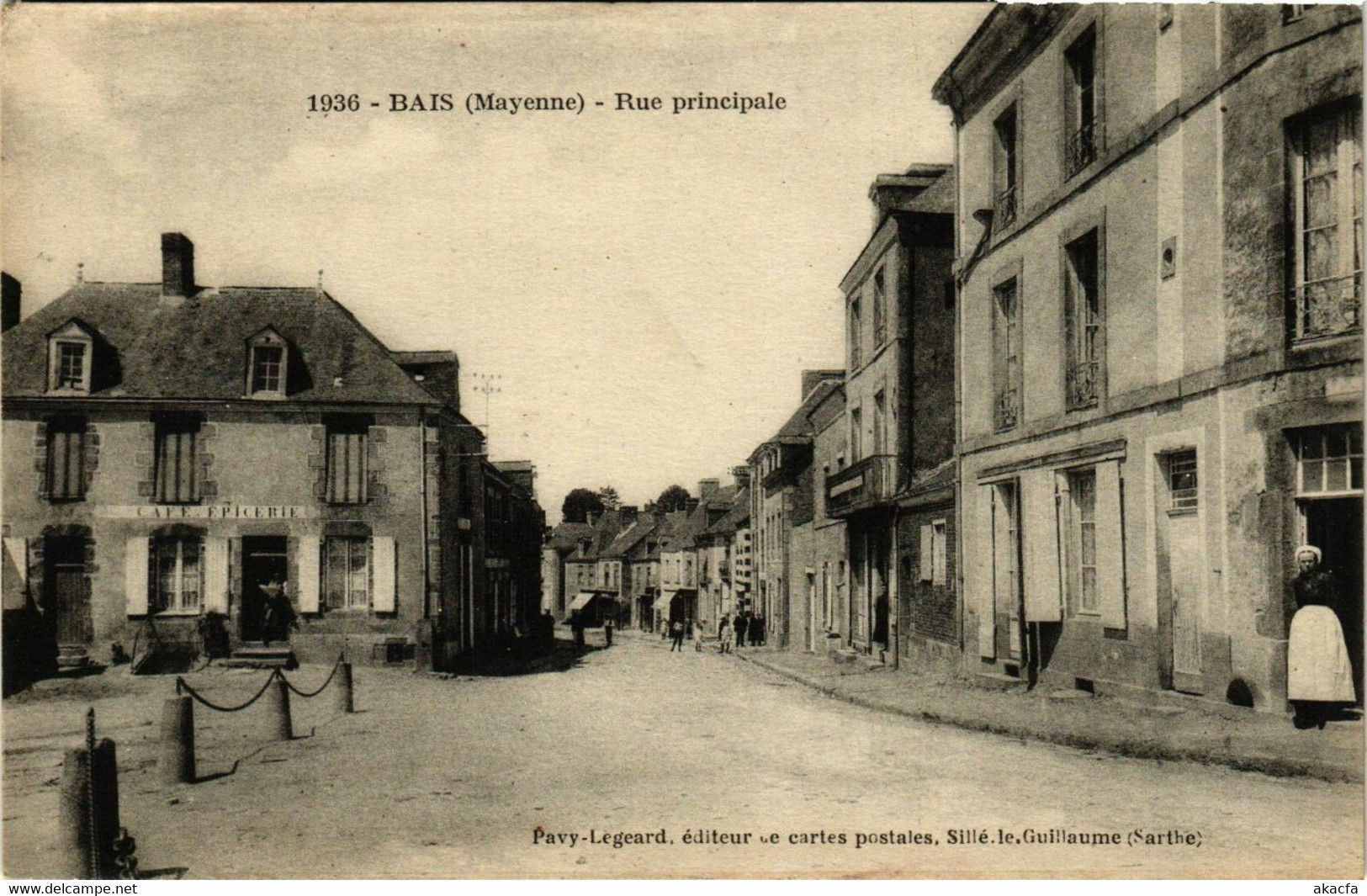 CPA AK BAIS-MAYENNE-Rue Principale (420573) - Bais