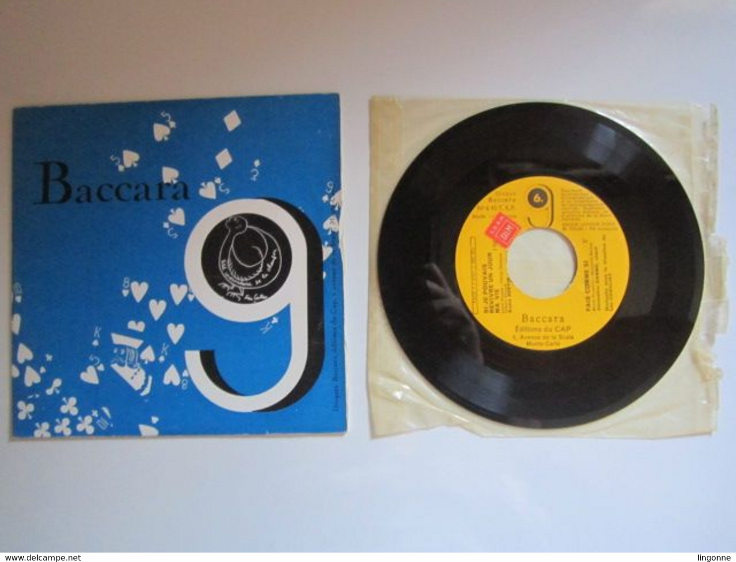 RARE 45 Tours 1958 Chez Baccara (6) 	André BERTIN  - Jean-Claude CALAIS  - Jacqueline DANNO  - Yves FRANÇOIS - MIREILLE - Compilaciones