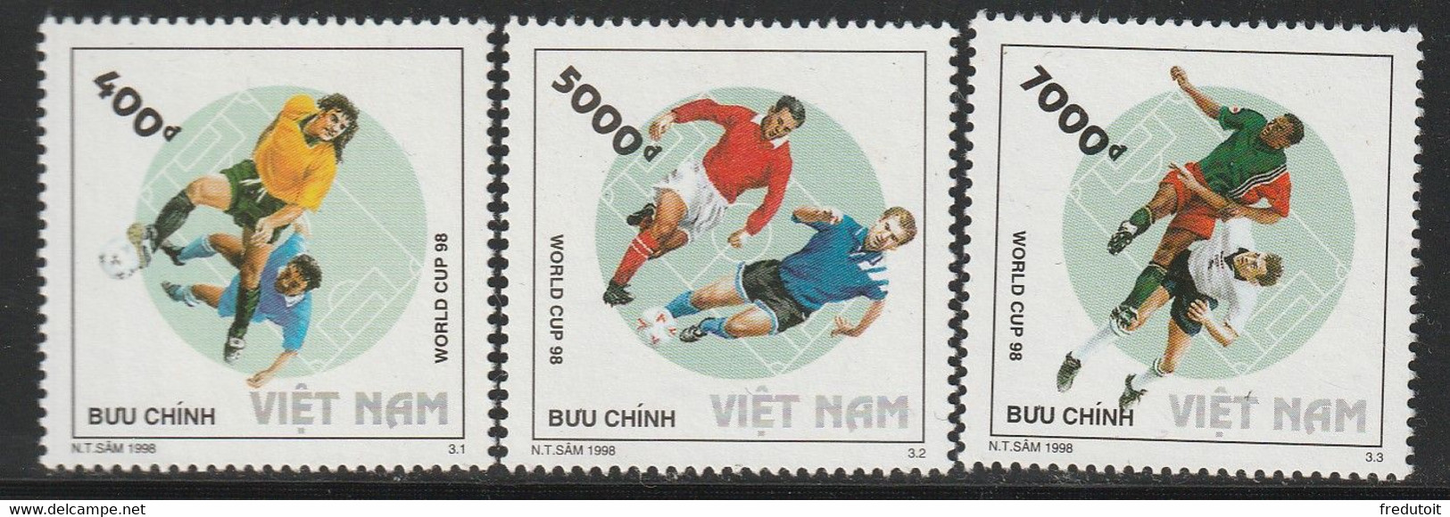 VIETNAM - N°1769/71 ** (1998) Coupe Du Monde De Football - Vietnam