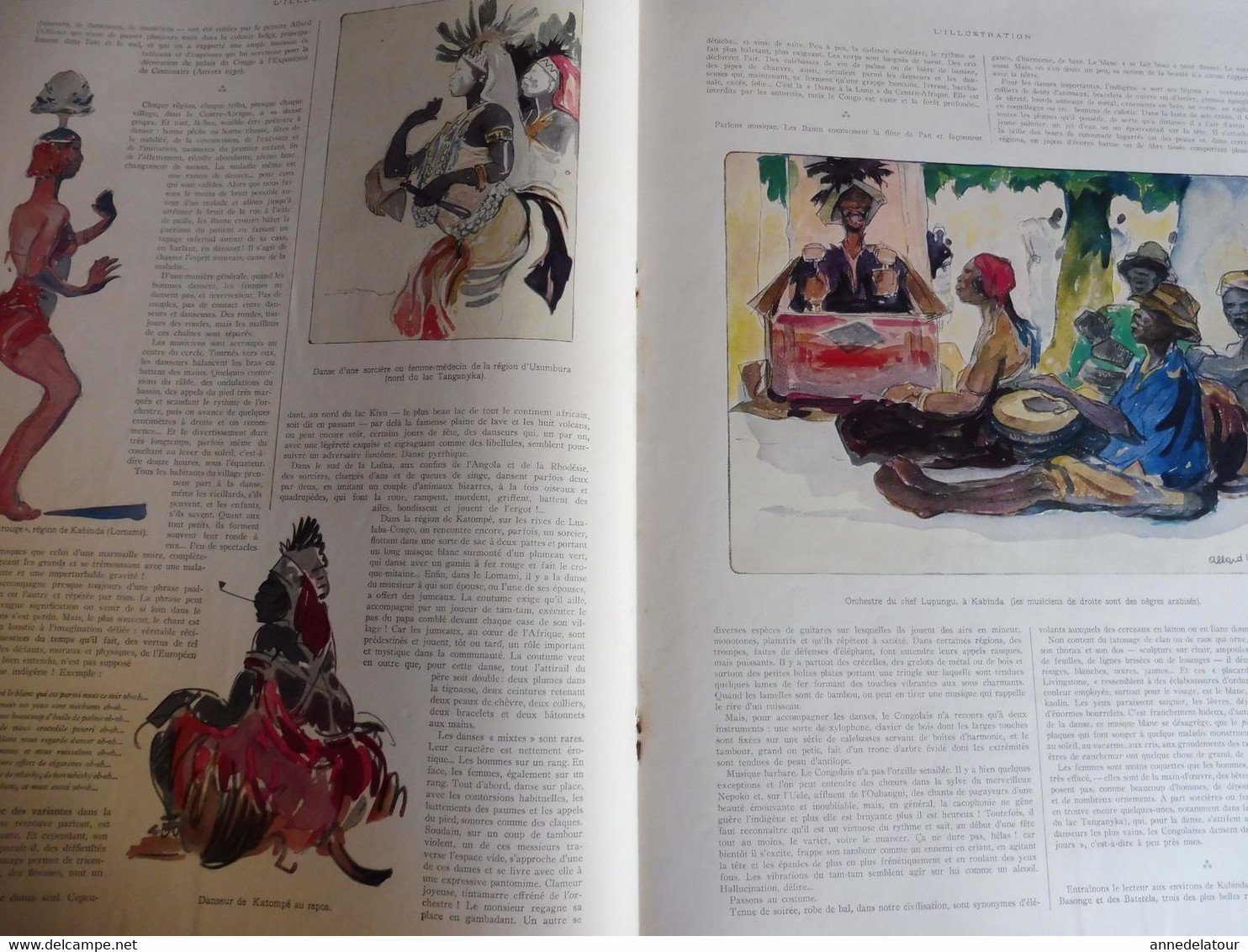 26 Oct 1929 L'ILLUSTRATION : Afrique Sauvage; La Cavalerie Anglaise (british ); Fouilles Du Lac De Némi; Etc - L'Illustration