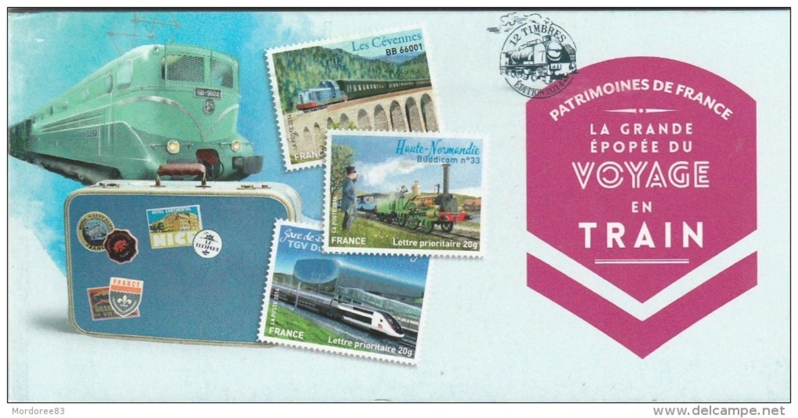 FRANCE 2014 CARNET NEUF LA GRANDE EPOPEE DU VOYAGE EN TRAIN - BC 999- - Conmemorativos