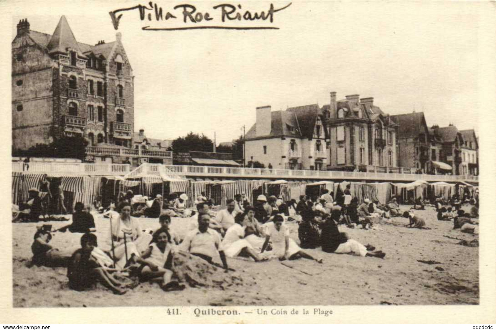 Quiberon Un Coin De La Plage Animée  RV - Quiberon