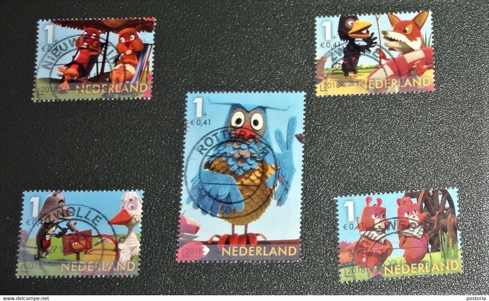 Nederland - NVPH - 3694 A T/m E - 2018 - Gebruikt - Cancelled - Serie Fabeltjeskrant - Kinderpostzegels - Gebruikt