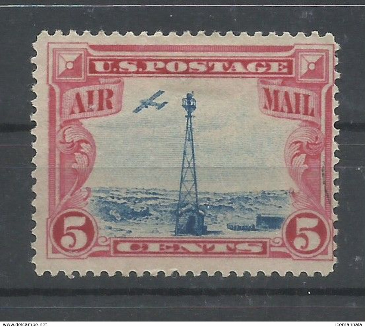 ESTADOS UNIDOS  YVERT  AEREO   11  (*)  (SIN GOMA) - 1b. 1918-1940 Unused