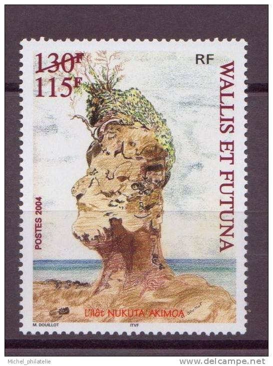 Wallis Et Futuna N° 627** Neuf Sans Charniere    Réimpression Avec Trait Oblique Annulant La Valeur Initiale - Neufs