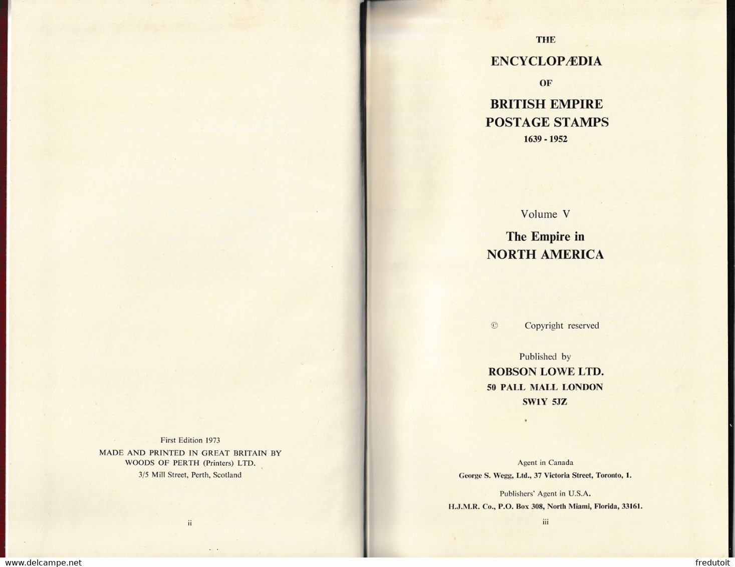 The Encyclopaedia Of British Empire Postage Stamps Volume V (1973) By Robson Lowe - 2 Livres - - Philatelie Und Postgeschichte