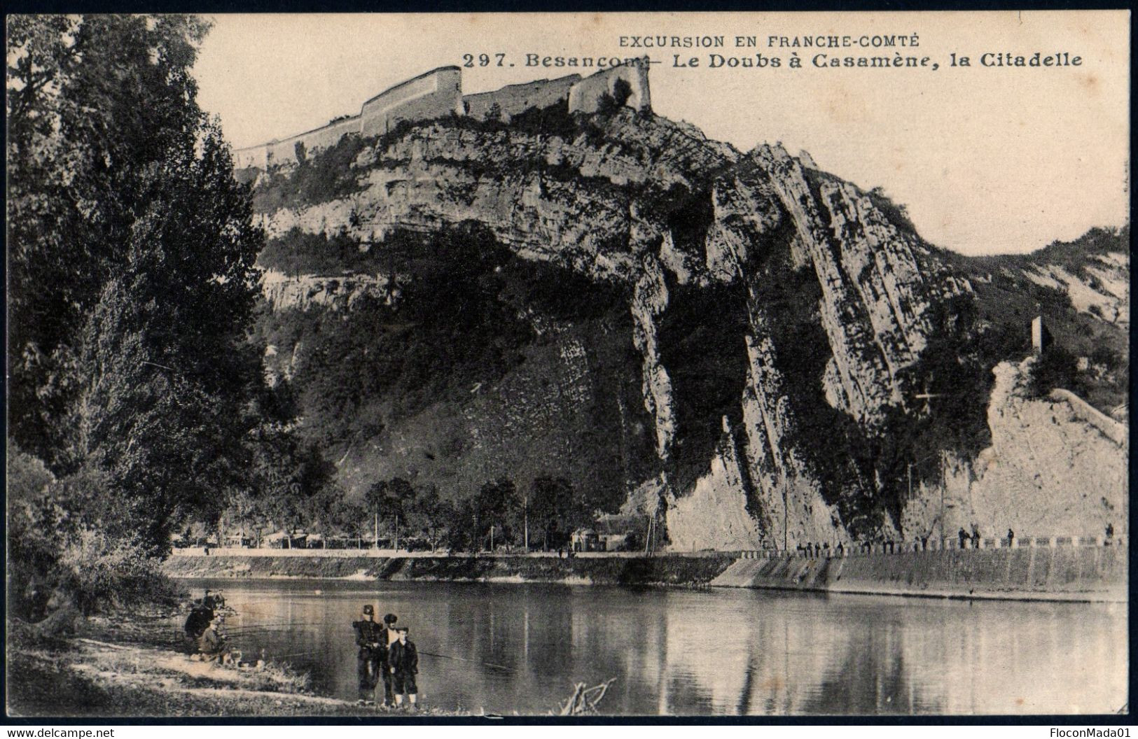 Besançon Le Doubs à Casamène La Citadelle Animée écrite 15 Juin 1916 TB - Besancon