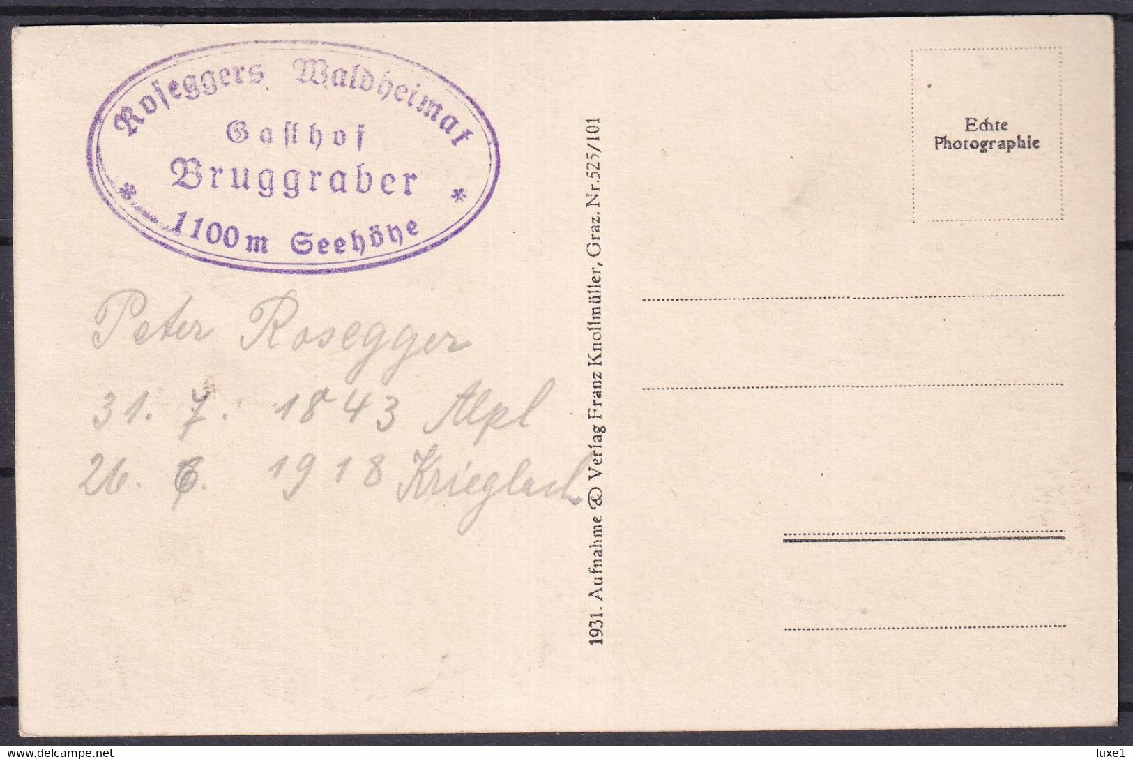 AUSTRIA  ,  KRIEGLACH  ,  OLD  POSTCARD - Krieglach