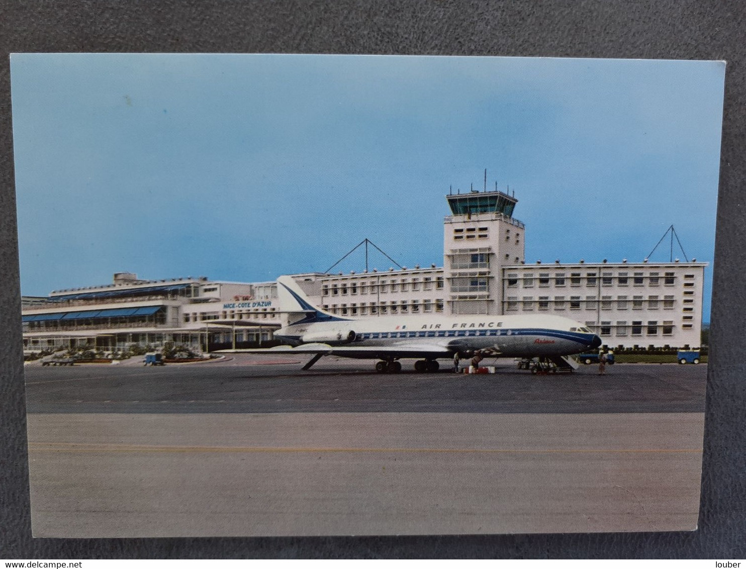 CPSM 06 NICE AEROPORT Caravelle Air France - Transport (air) - Airport