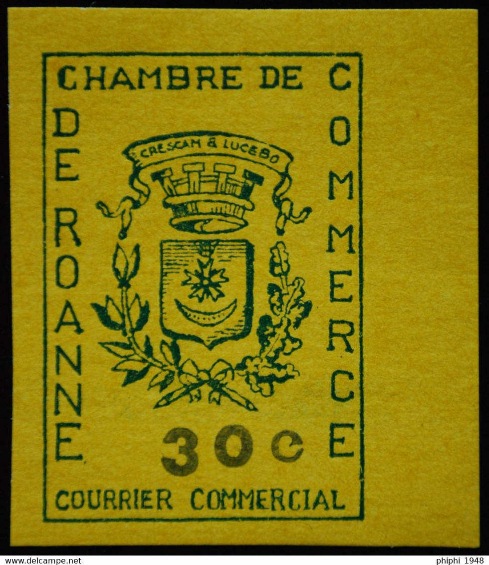 -TIMBRE DE GREVE.  1968 . CHAMBRE De COMMERCE DE ROANNE.**30 C - Other & Unclassified