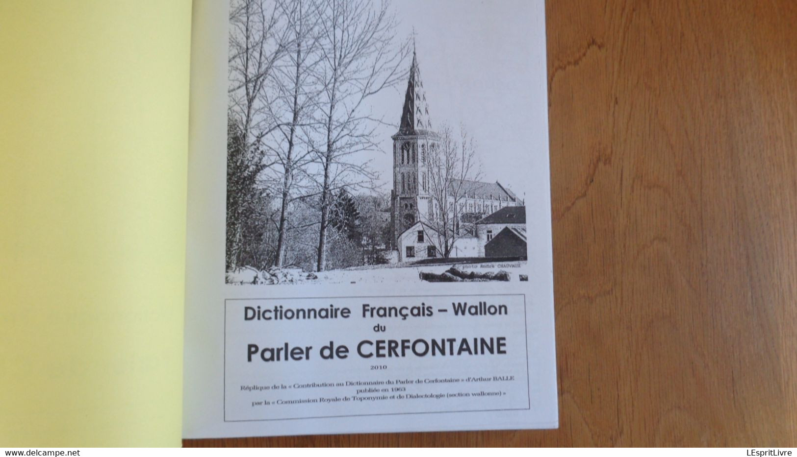 DICTIONNAIRE FRANCAIS WALLON DU PARLER DE CERFONTAINE Régionalisme Patois Dialecte Dialectologie Belgique - België