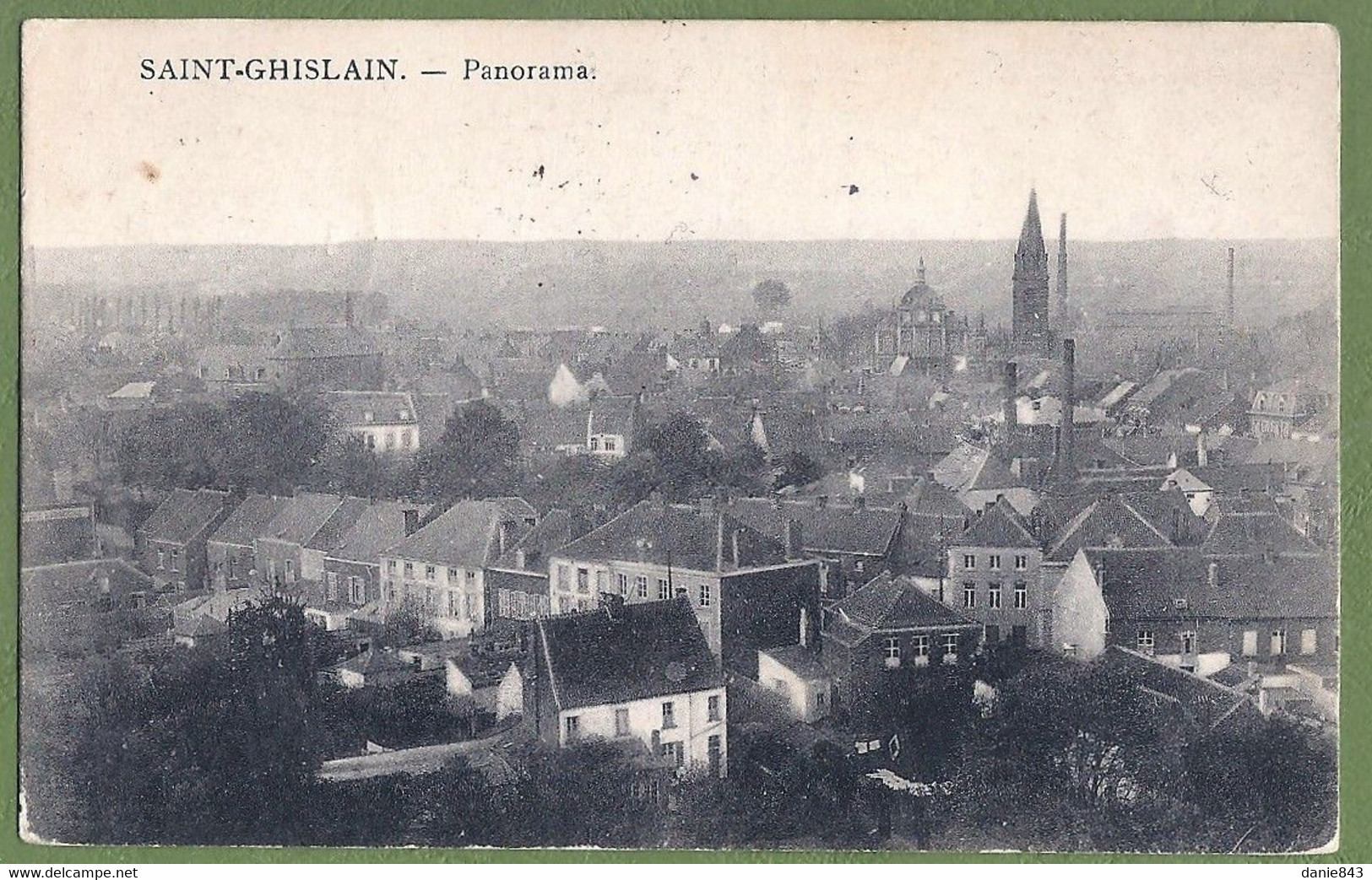 CPA Correspondance Militaire Allemande - BELGIQUE - SAINT GHISLAIN - PANORAMA - édition Gandibleu - Saint-Ghislain