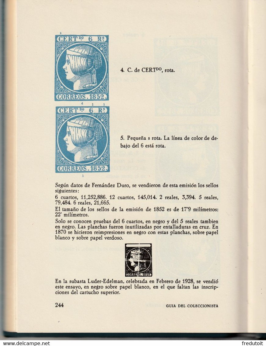 GUIA Del Coleccionista De Sellos De Correos De Espana - 3 Tomes Par A.Tort Nicolau (1935-45-50) - Filatelie En Postgeschiedenis