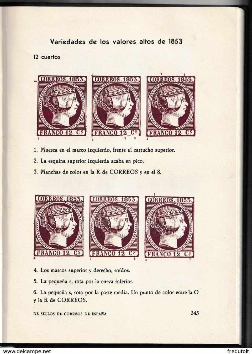 GUIA del coleccionista de sellos de correos de Espana - 3 tomes par A.Tort Nicolau (1935-45-50)