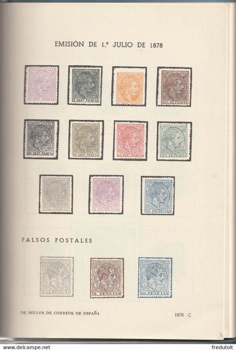 GUIA del coleccionista de sellos de correos de Espana - 3 tomes par A.Tort Nicolau (1935-45-50)