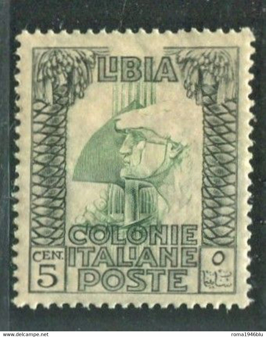 LIBIA 1921 PITTORICA  5 C. SASSONE 23 ** MNH - Libye