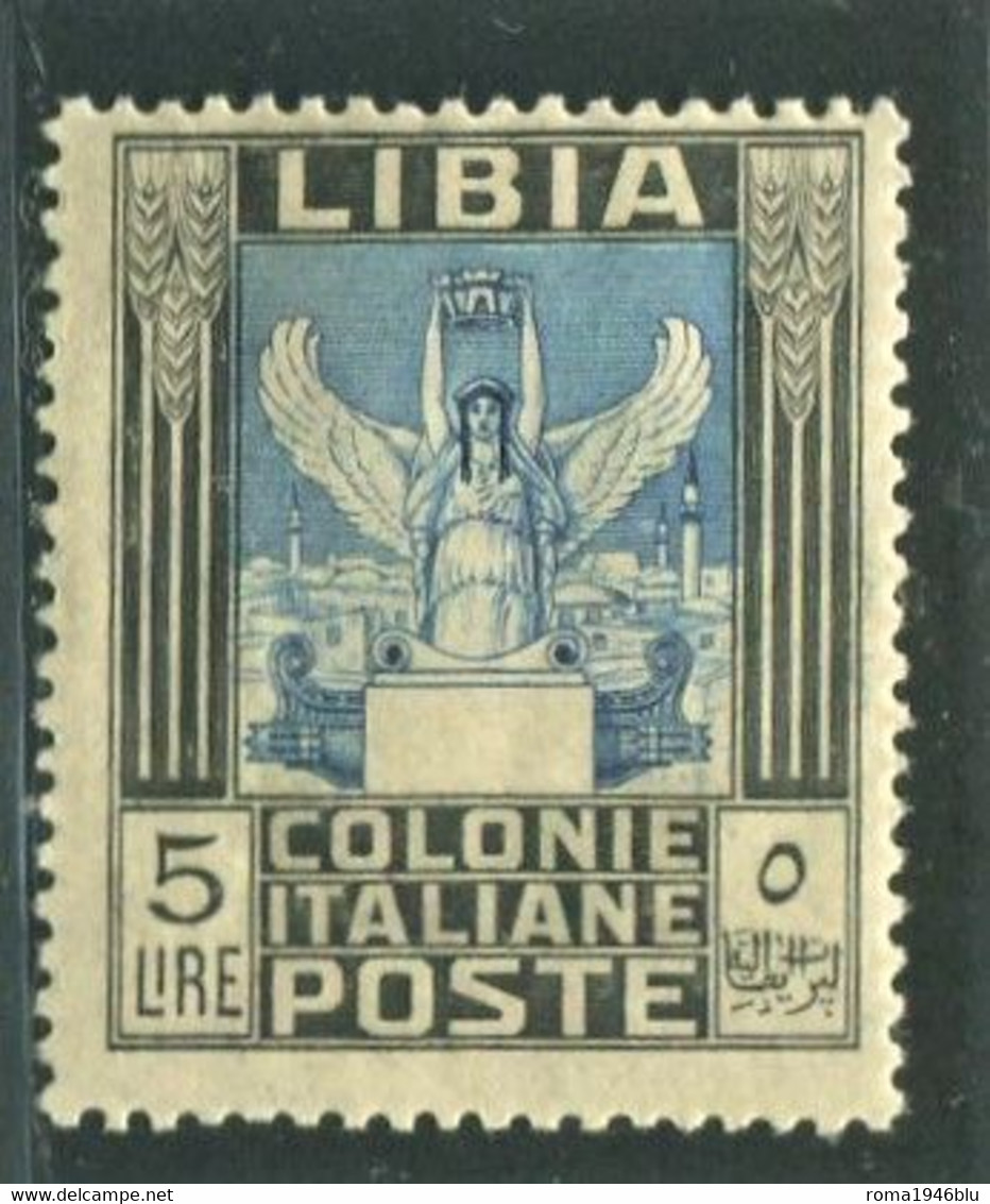LIBIA 1921 PITTORICA  5 L. SASSONE 31 * GOMMA ORIGINALE - Libya