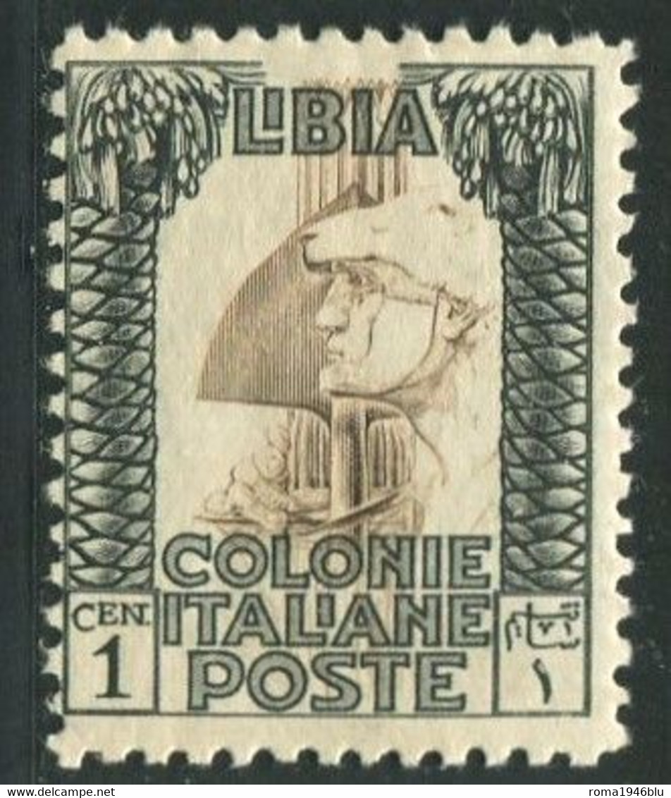 LIBIA 1926 PITTORICA  1 C. SASSONE 58 * GOMMA ORIGINALE - Libya