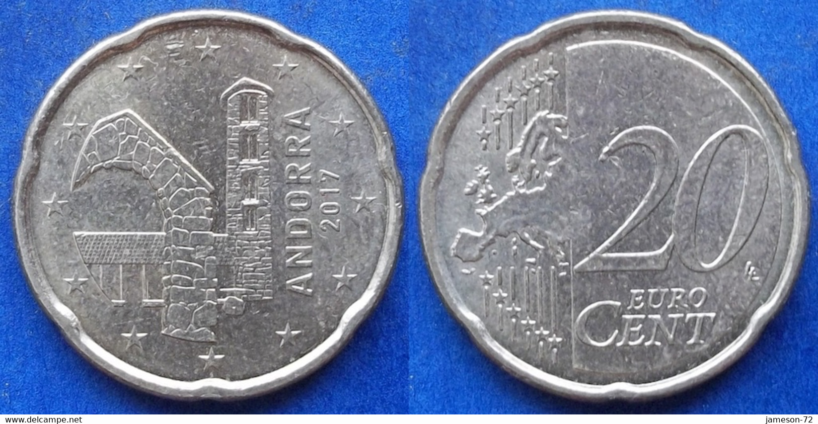 ANDORRA - 20 Euro Cents 2017 "Santa Coloma" KM# 524 - Edelweiss Coins - Andorra