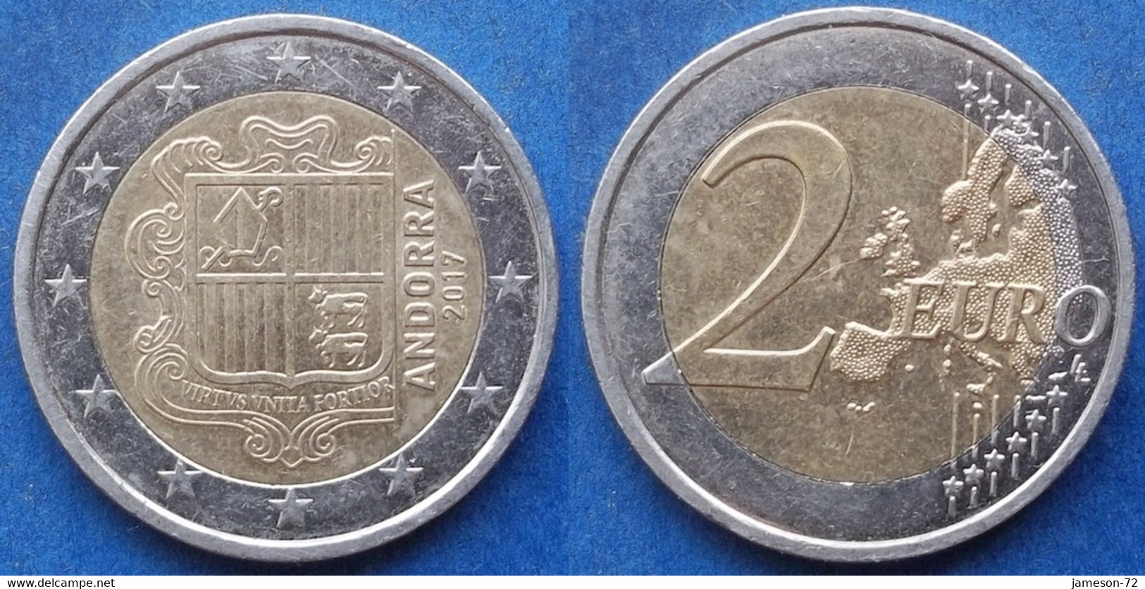 ANDORRA - 2 Euro 2017 "coat Of Arms" KM# 527 Bi-metallid - Edelweiss Coins - Andorre