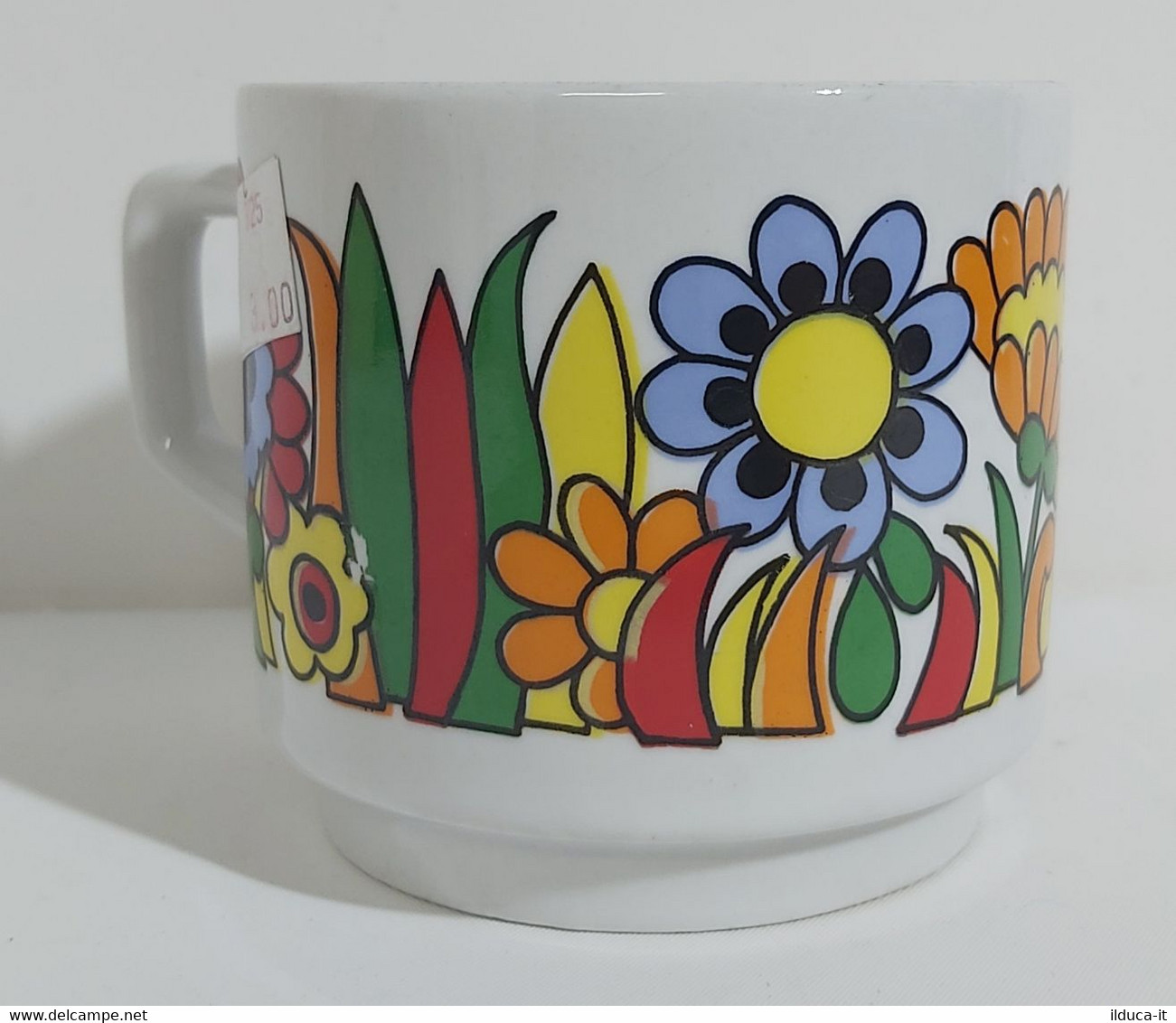 07868 Tazza (Mug) In Ceramica - Fiori - Karim Porzellan - Cups