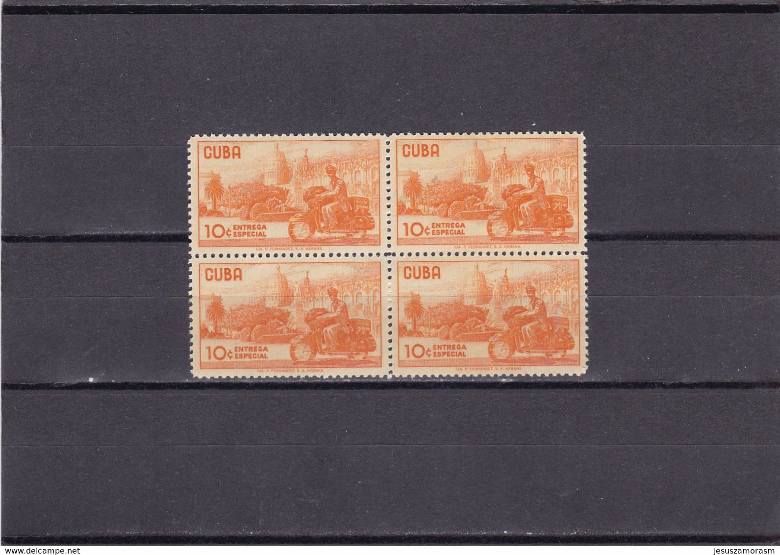 Cuba Nº U27 En Bloque De Cuatro - Express Delivery Stamps
