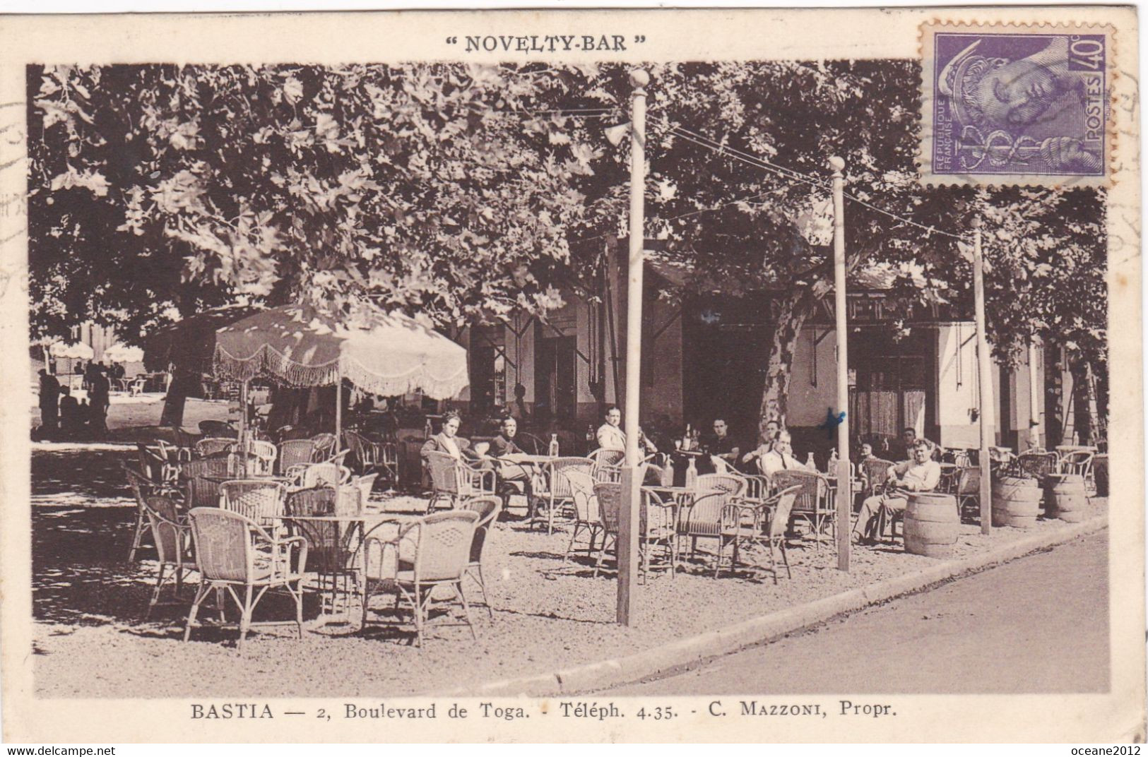 20 Bastia. Boulevard De Toga. Novelty Bar - Bastia