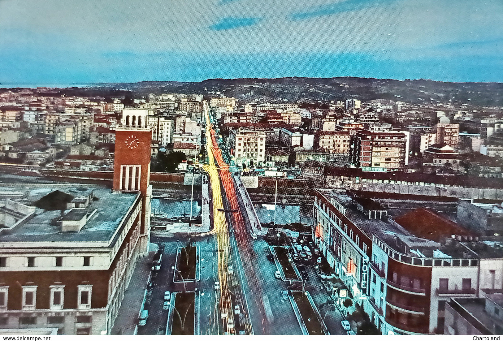 Cartolina - Pescara - Notturno - Corso Vittorio Emanuele E Panorama - 1965 - Pescara