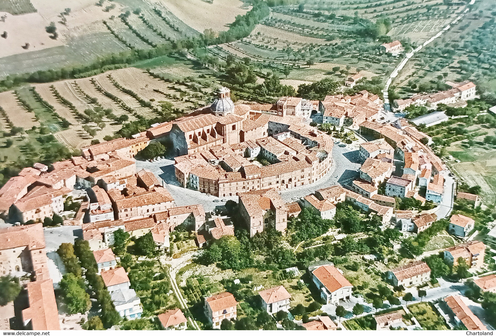 Cartolina - Monte S. Vito - Panorama Dall'aereo - 1972 - Ancona