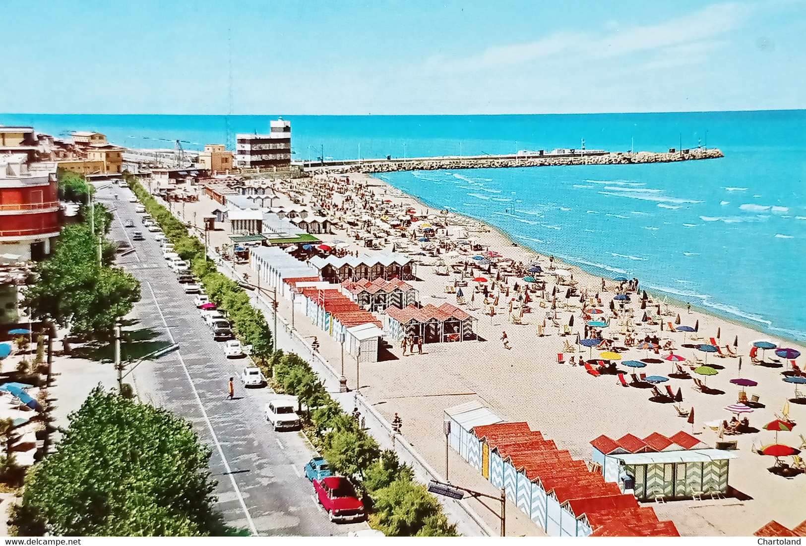 Cartolina - Senigallia - Il Lungomare E La Spiaggia - 1966 - Ancona