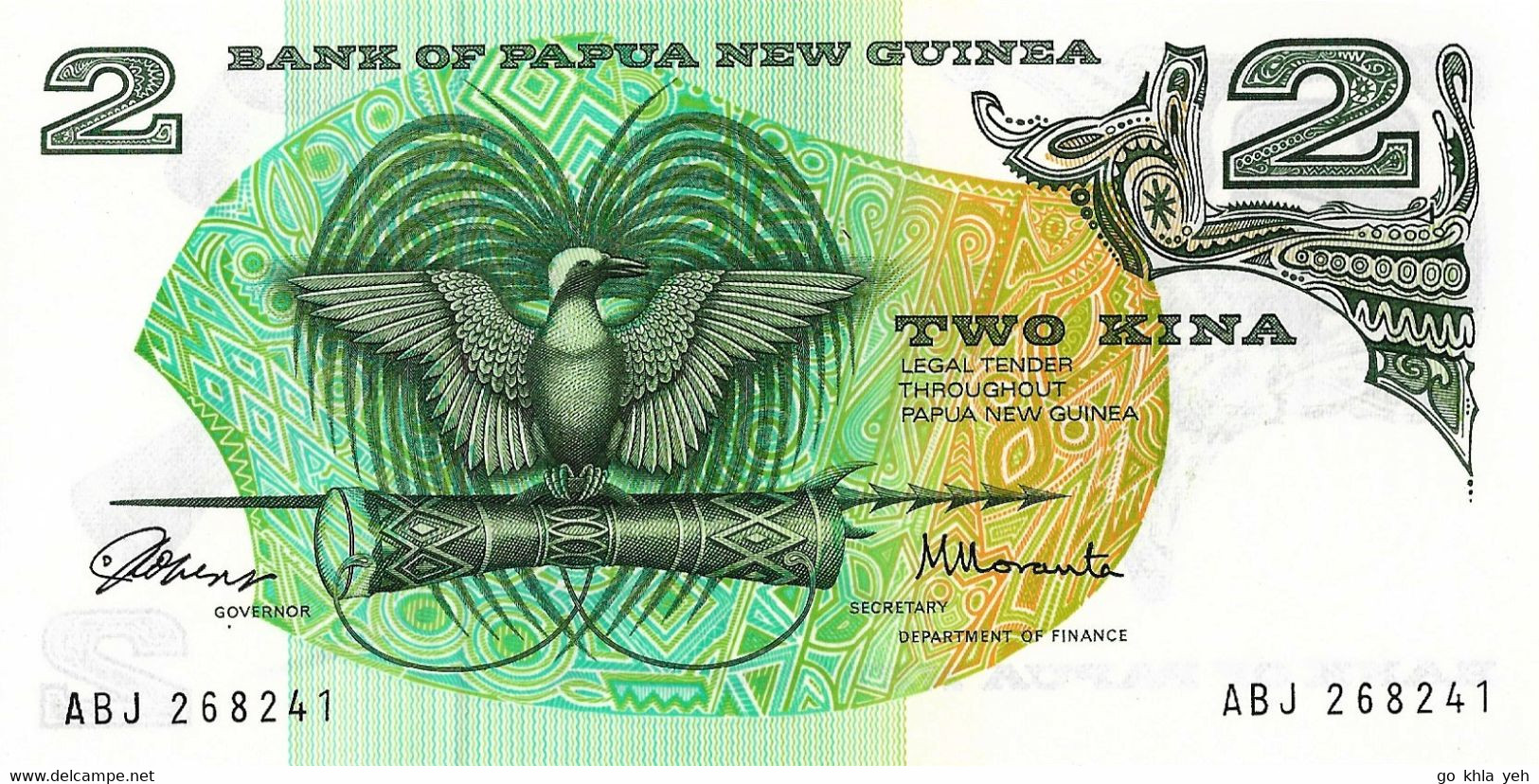 PAPOUASIE-NOUVELLE GUINEE 1975 2 Kina -  P.01a  Neuf UNC - Papouasie-Nouvelle-Guinée