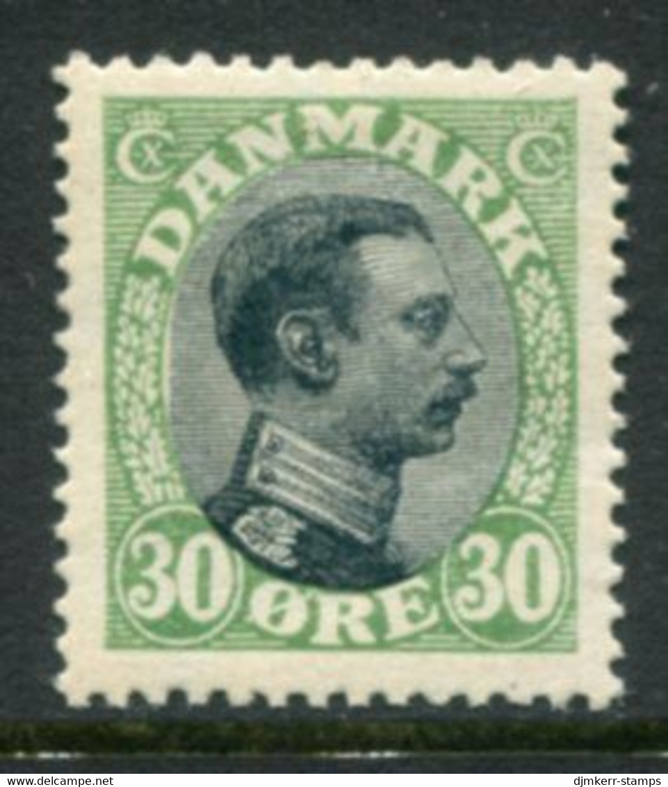 DENMARK 1918 King Christian X Definitive 30 Øre  LHM / * .  Michel 102; SG 150 - Ungebraucht