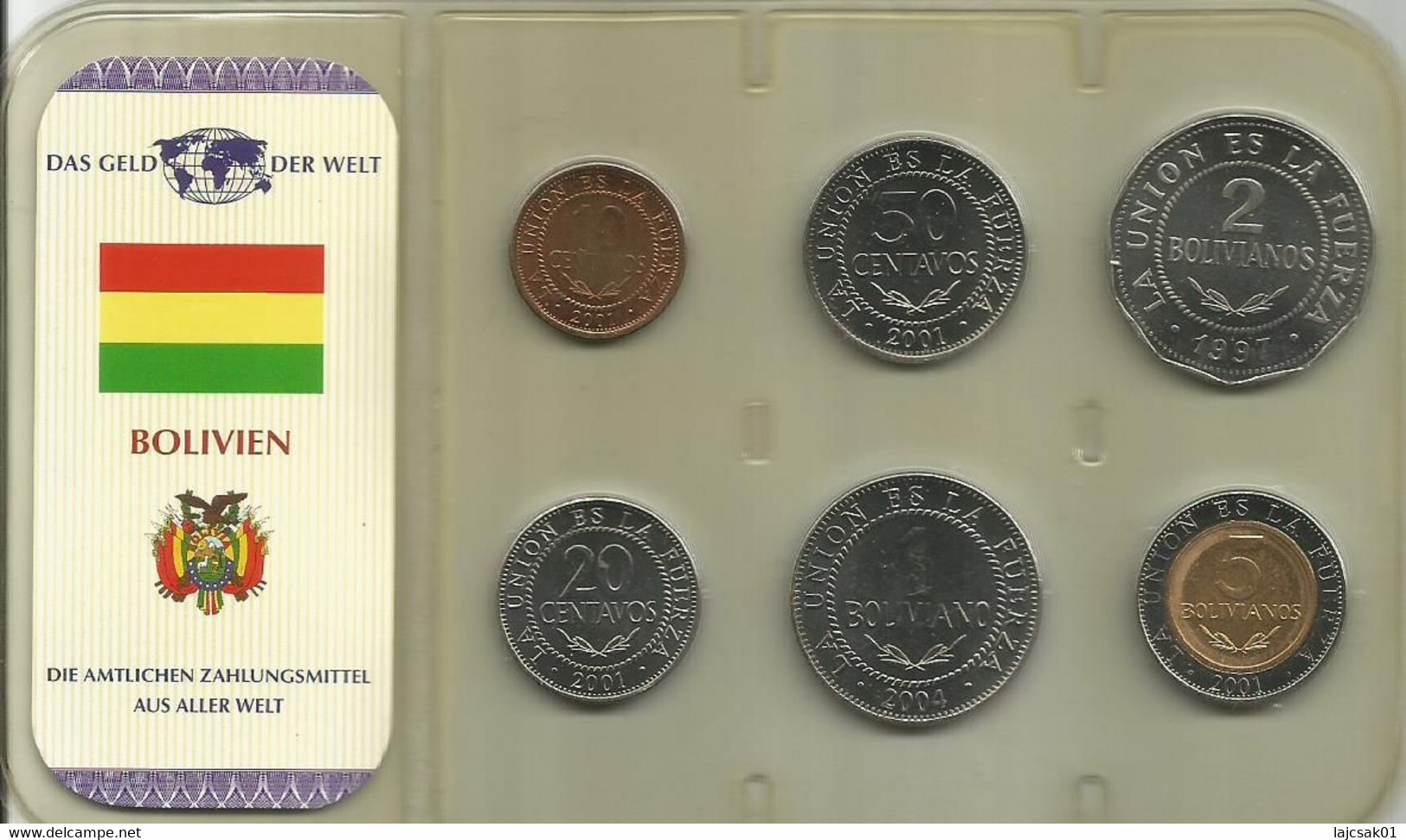 Bolivia   1997-2004. Coin Set - Bolivie