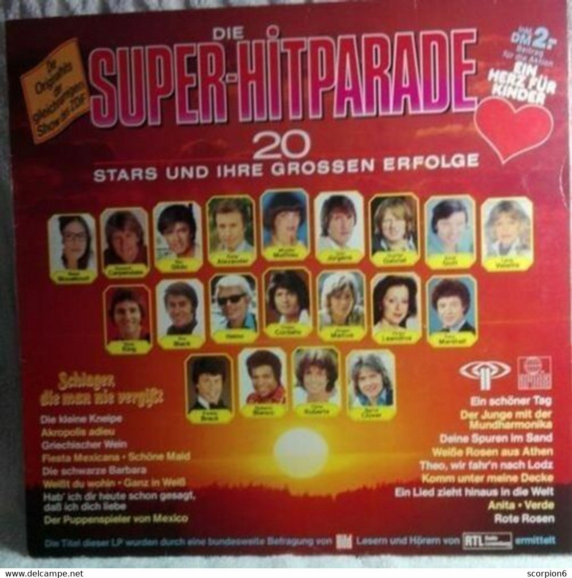 LP - Various ?– Die Super-Hitparade (20 Stars Und Ihre Grossen Erfolge) - Compilations