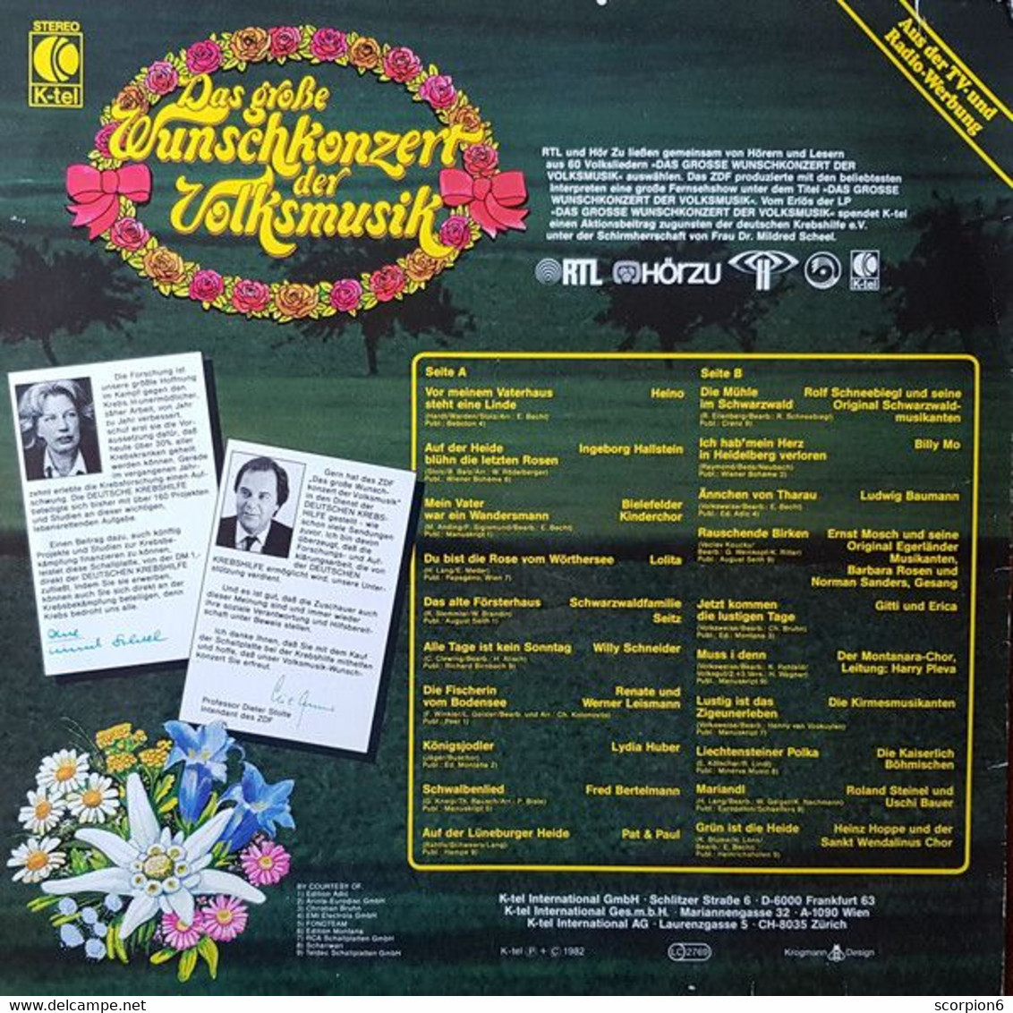 LP - Various – Das Große Wunschkonzert Der Volksmusik - Compilaties
