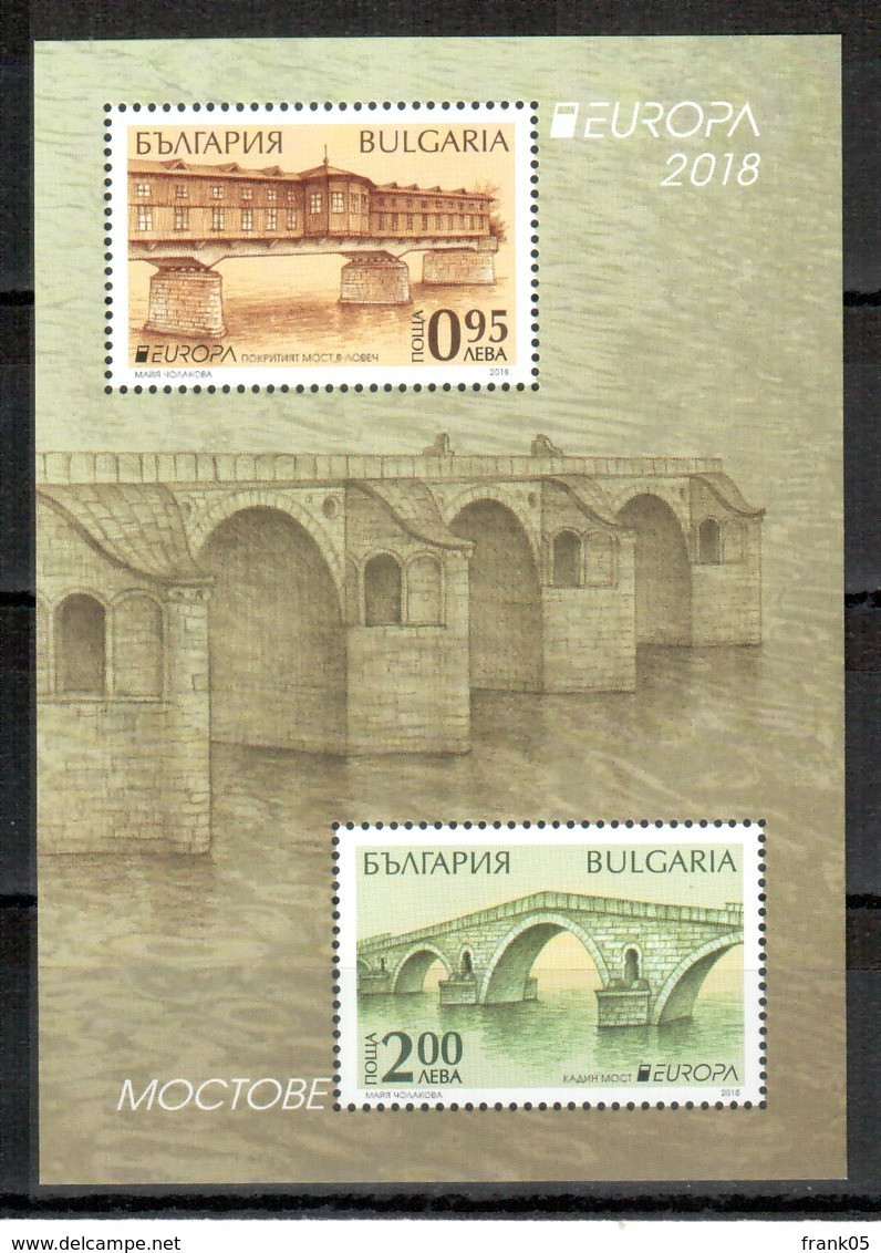 Bulgarien / Bulgaria / Bulgarie 2018 Block/souvernir Sheet EUROPA ** - 2018