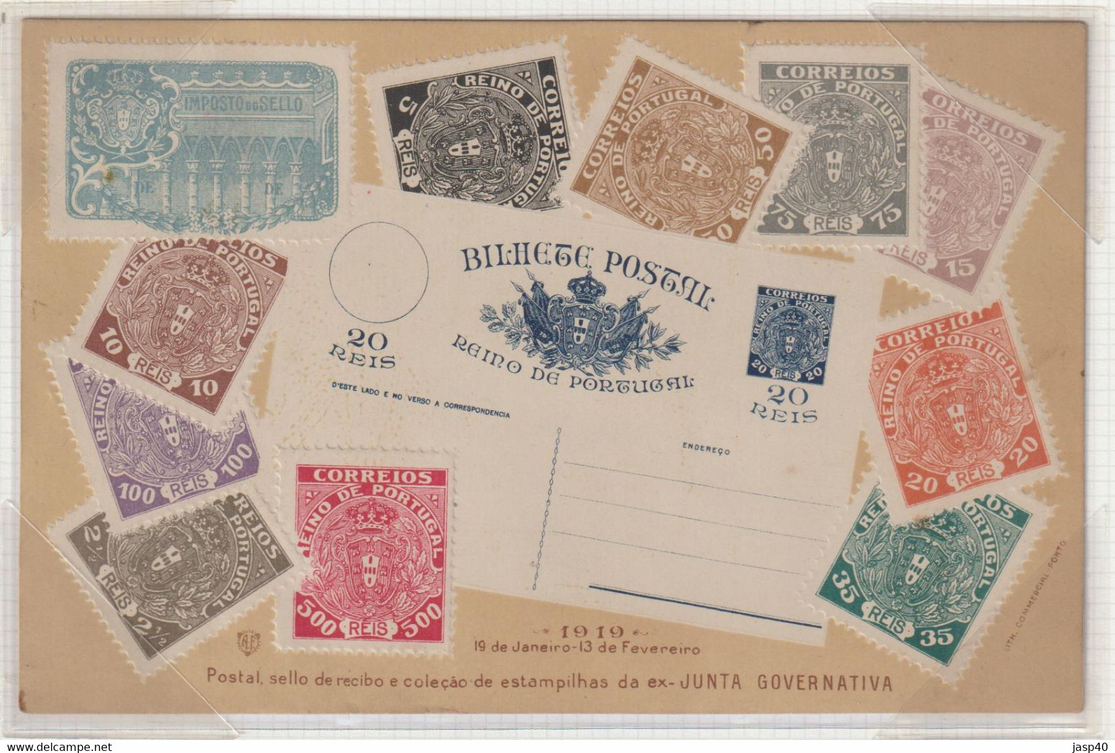 PORTUGAL - MONARQUIA DO NORTE - BILHETE POSTAL ALUSIVO Á EMISSÃO - Oblitérés