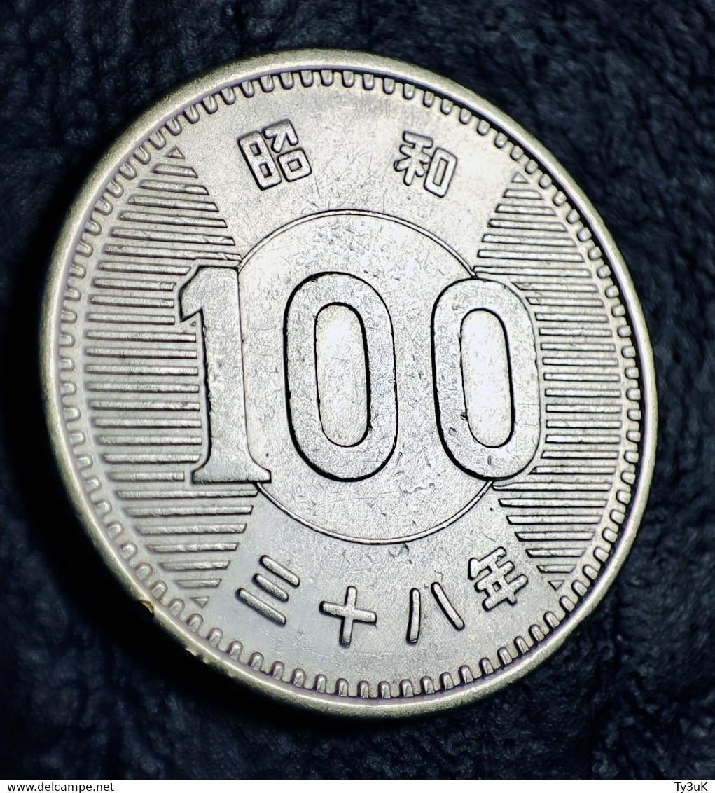 Japan 100 Yen, 1963 (silver) - Japan