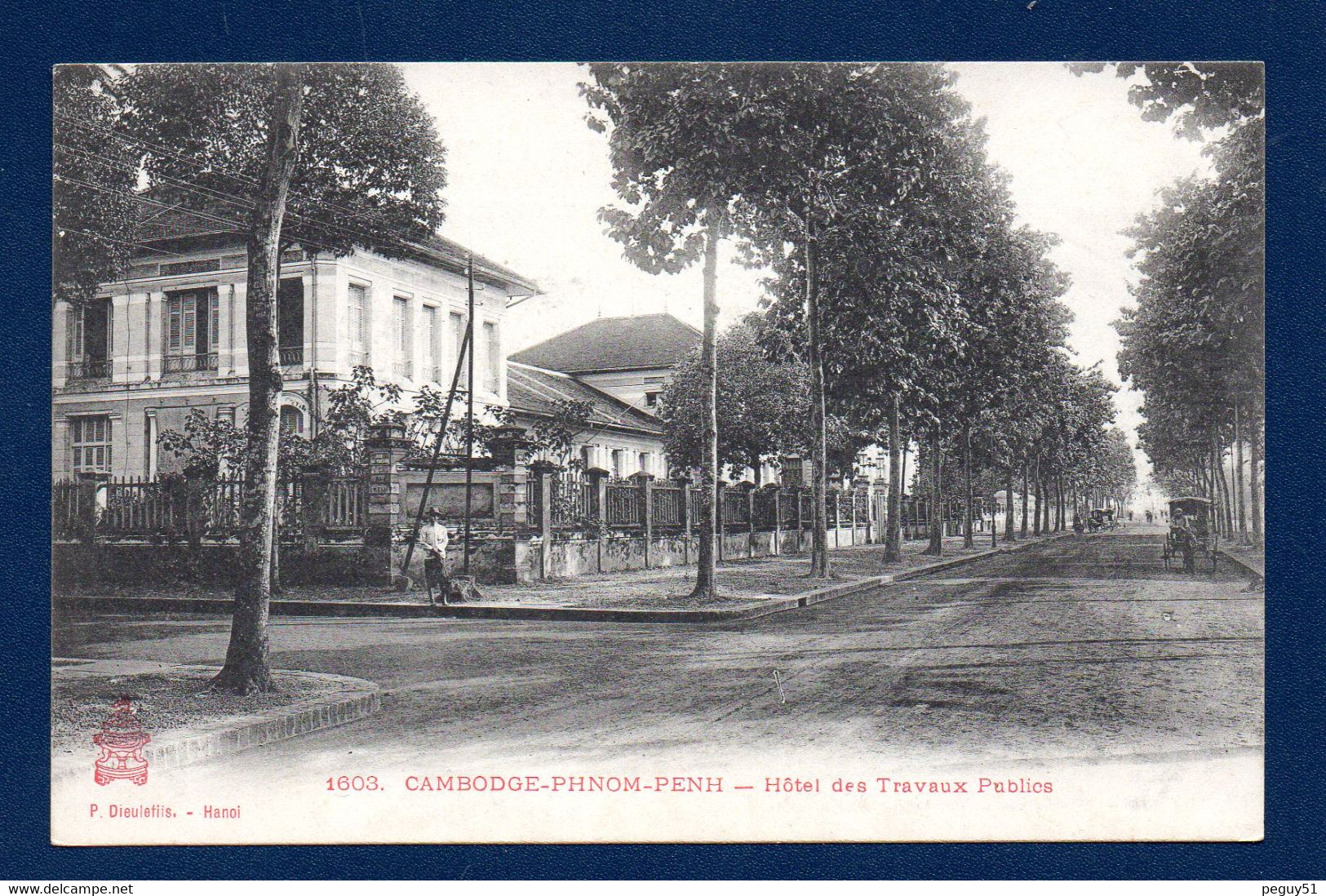 Cambodge.( Indochine Française. 1887-1954). Phnom-Pehn. Hôtel Des Travaux Publics. - Kambodscha