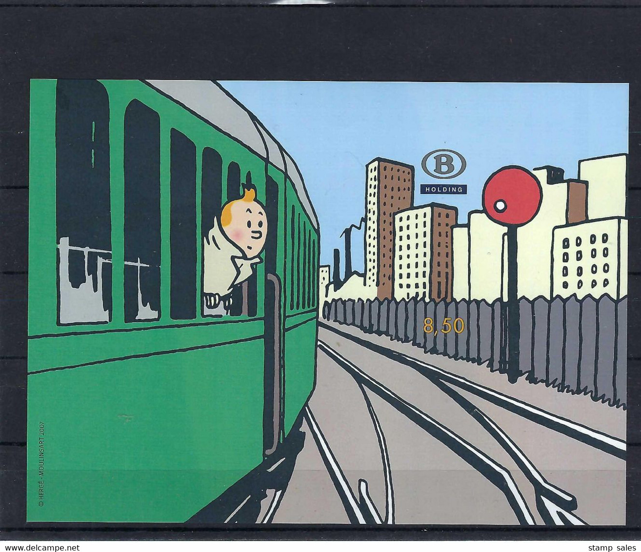N°TRV-BL12ND Tintin MNH ** POSTFRIS ZONDER SCHARNIER COB € 150,00 SUPERBE - Autres & Non Classés