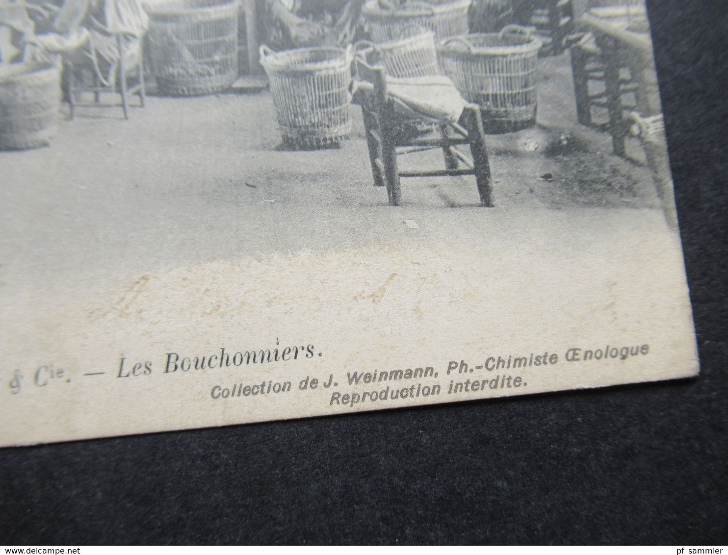 Frankreich AK 1908 Epernay Maison Mercier Les Bouchonniers Sekt Champagner Moet Chandon Stempel Gare D'Epernay Marne - Viñedos