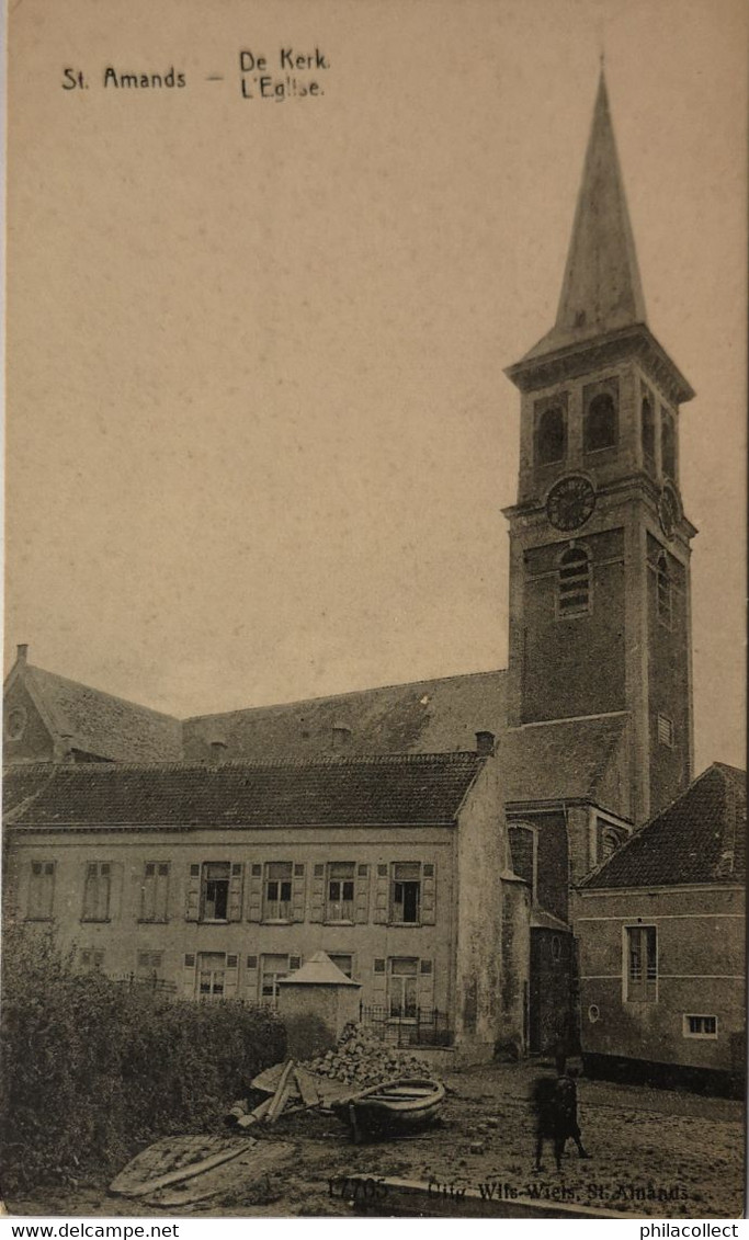 St. Amands // De Kerk - Eglise 19?? Uitg. Wils - Wiels. T - Sint-Amands